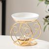 Ceramic Essential Oil Burner Furnace Desk Melt Warmer Tealight Holder for Indoor Room Wedding Gift