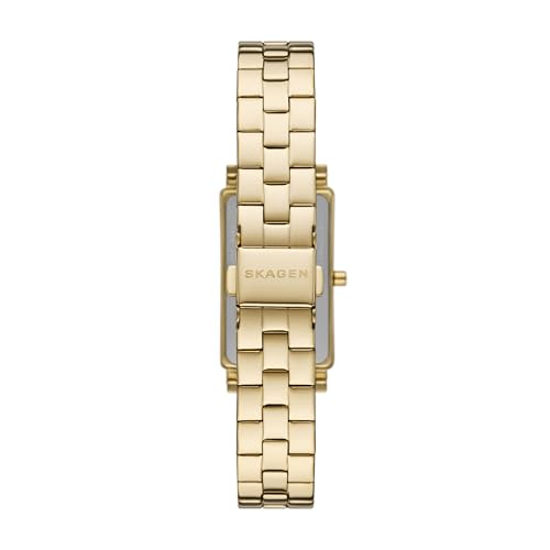 Skagen Women's HAGEN LILLE Three-Hand Gold-Tone Stainless Steel Watch, SKW3158