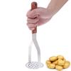 Kitchen Garlic Manual Heavy Duty Stainless Steel Cooking Tool Potato Masher Press Crusher Pusher