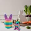 3D-gedruckte Ostereier mit Hase darin, bewegliche flexible Fidget-Hasenspielzeuge, Osterkorb