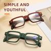 Fashion Women Reading Glasses Square Plastic Computer Anti-Blue Light Women Men Presbyopia Hyperopia Eyeglasses +1.0 +1.5 +2.0