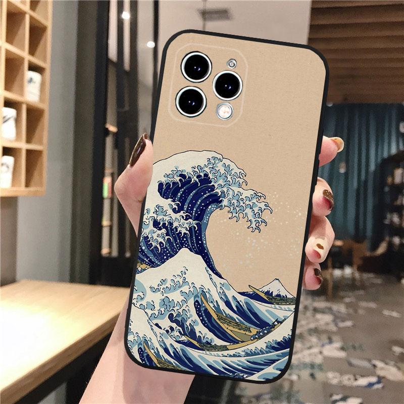 Great Blue Wave Ocean Phone Case For iPhone Samsung Galaxy Redmi Xiaomi Oppo OnePlus Note S A 7 8 9 10 11 12 13 14 20 21 22 23 53 54 Pro Max Ultra