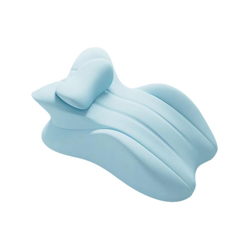 Ergonomic Memory Foam Pillow for Side Sleepers Reading Bed with Removable Cover