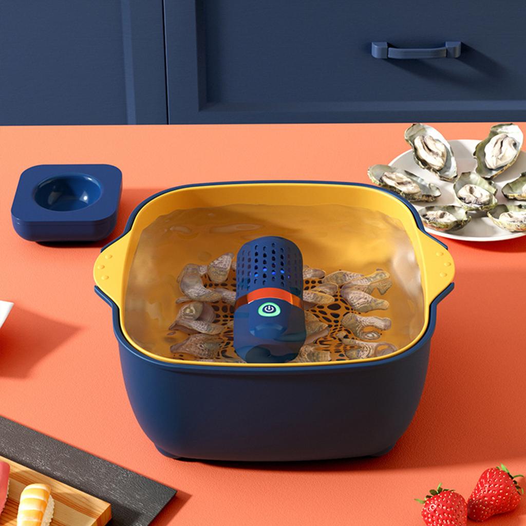 Cordless Working Vegetable Cleaning Machine Kitchen for Removing Pesticide Residues Portable Capsule Washing Machine
