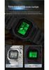 Sanda Men's Waterproof Square Multifunction Sports Alarm Watch