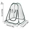 Plant Greenhouse Tent Clear PVC Foldable Pop Up Greenhouse Plant Tent Flexible Multifunctional Plant Tent For Indoor Outdoor