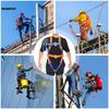 2200KG Safety Harness with Hook Fall Protection Durable Polyester Fibre Material for Air-conditioning Installation