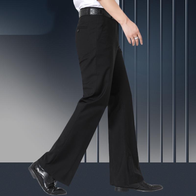 Elastic Men's Micro-Flare Non-Iron Dress Pants - Casual, Business, Straight/Wide-Leg, New 2021 Edition