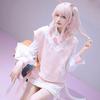 [Milky Time] Project Sekai Mizuki Akatsukiyama Cosplay Uniform Anime Game Donut and Peace Sign