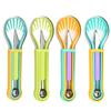 1PC Multifunctional Fruit Digging Ball Spoon Stainless Steel Watermelon Digging Ball Spoon Double Head Melon Fruit Carving Tool