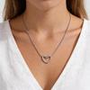 French Fashion Temperament Hollow Love Necklace Personalized Design Titanium Steel Necklace Women Do Not Fade Versatile