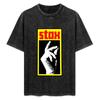 Koszulka Stax Styl Vintage Drukowany Top