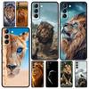 Lion King Animal Phone Case For Samsung Galaxy S25 Edge S24 S23 S22 S21 Ultra S20 FE 5G S10 S10E S9 Plus Soft TPU Cover