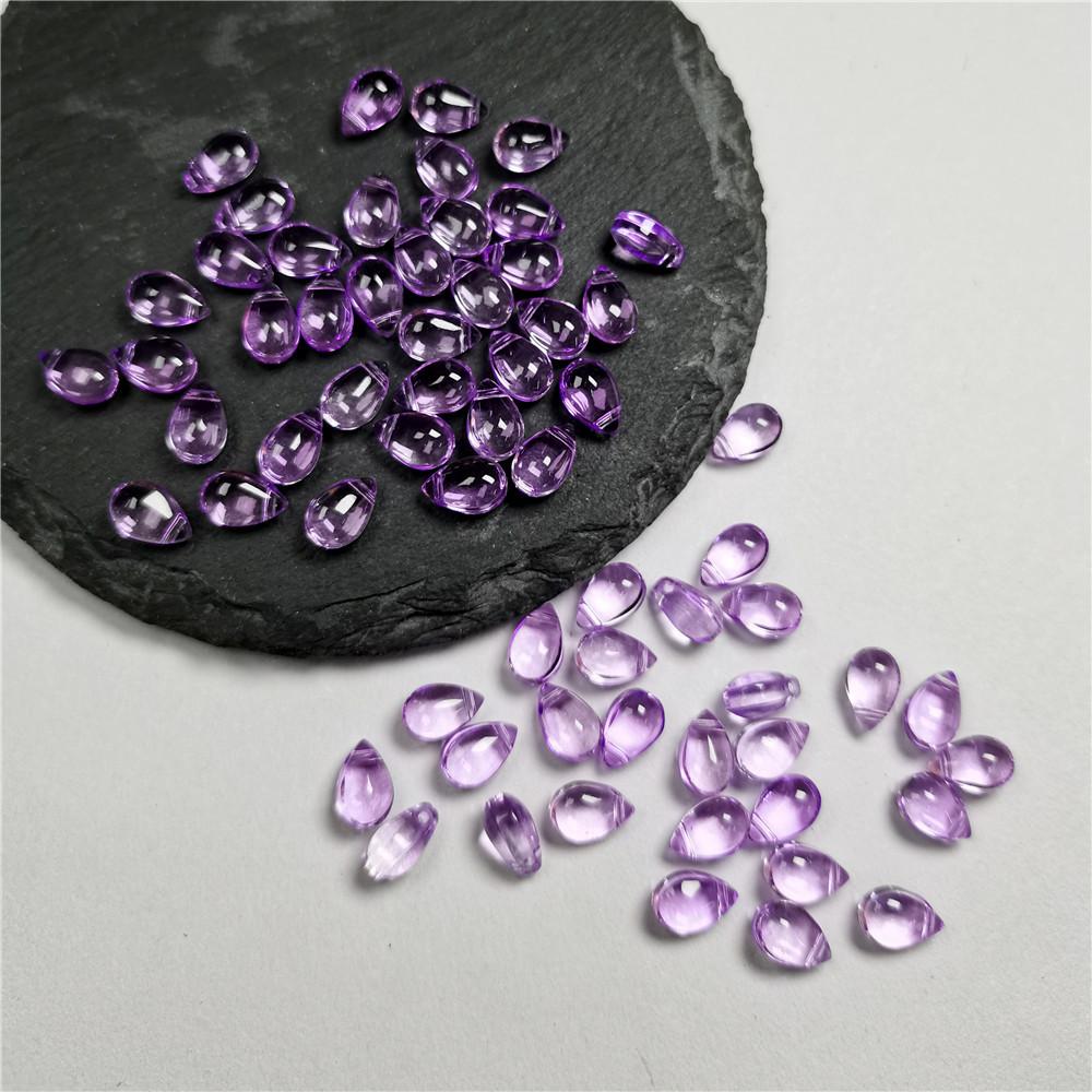 30Pcs Gradient Color 6x9mm Water Drop Shape Beads Czech Glass Beads For Jewelry Making DIY Handmade Hairpin Craft Accessories