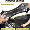 [4 Pack] Cargo Storage Net, 13.8X9.8'' DEDC Cargo Net Pocket, Universal Accessories Elastic Automotive Small Cargo Net Storage Mesh Pocket With 16
