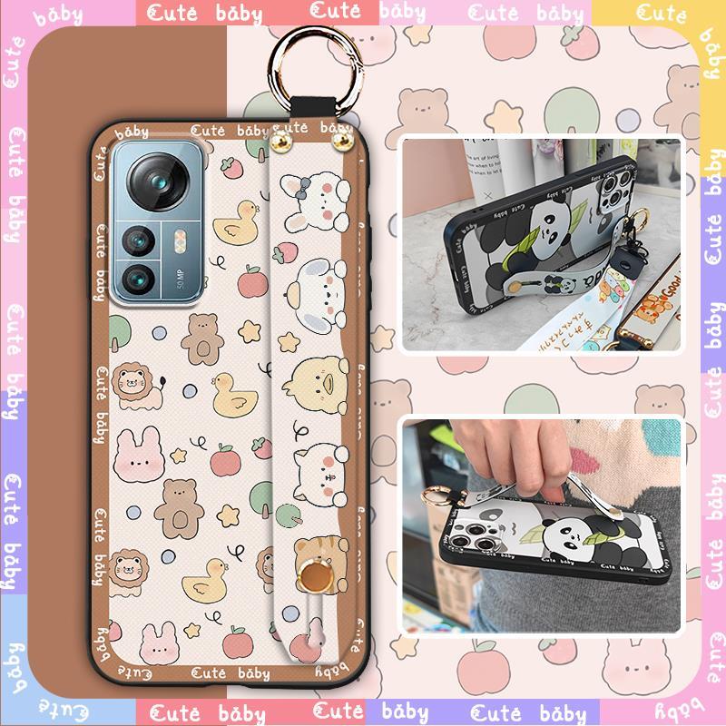 Wrist Strap Kickstand Phone Case For Blackview A85 Cartoon Soft case Dirt-resistant Durable Wristband Cute Anti-knock