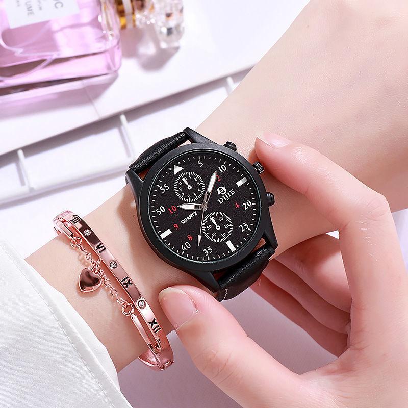Light Luxury Simple Business Belt Quartz Watch High-End Design Casual Fashion Couple Student Party High-Value Watch
