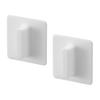 Jitsugyo 10669 Silicone Adsorption Glass Door Handle, Set of 2, White W5 X D1.6 X H5cm (per Piece) Tower Swinging Door Sliding Door Mirror