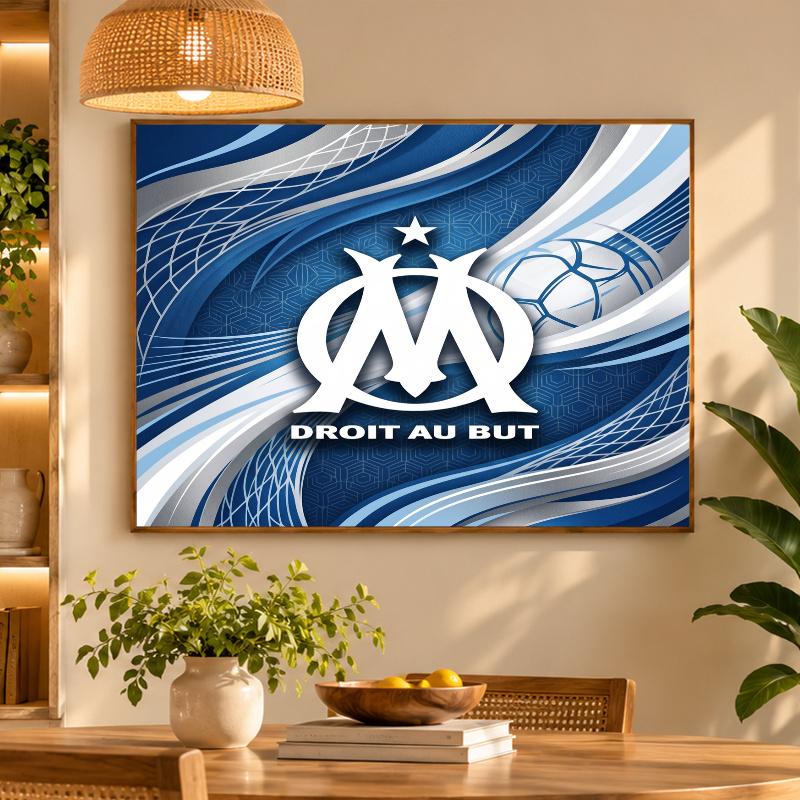 5D Diamond Painting Olympique Lyonnais FC DIY Full Drill Diamond Art Kit Home Decoration