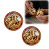 Medieval Knight Commemorative Coin Gift Box with Metal Relief Commemorative Medal Double sided Coin Craft Gift