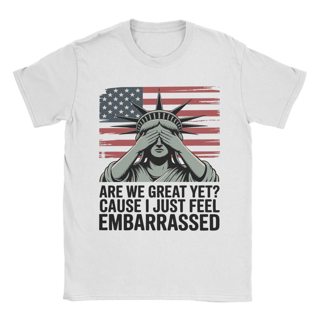 Men Women Are We Great Yet Shirt Pure Cotton Printed T-Shirt  Clothing Outfits