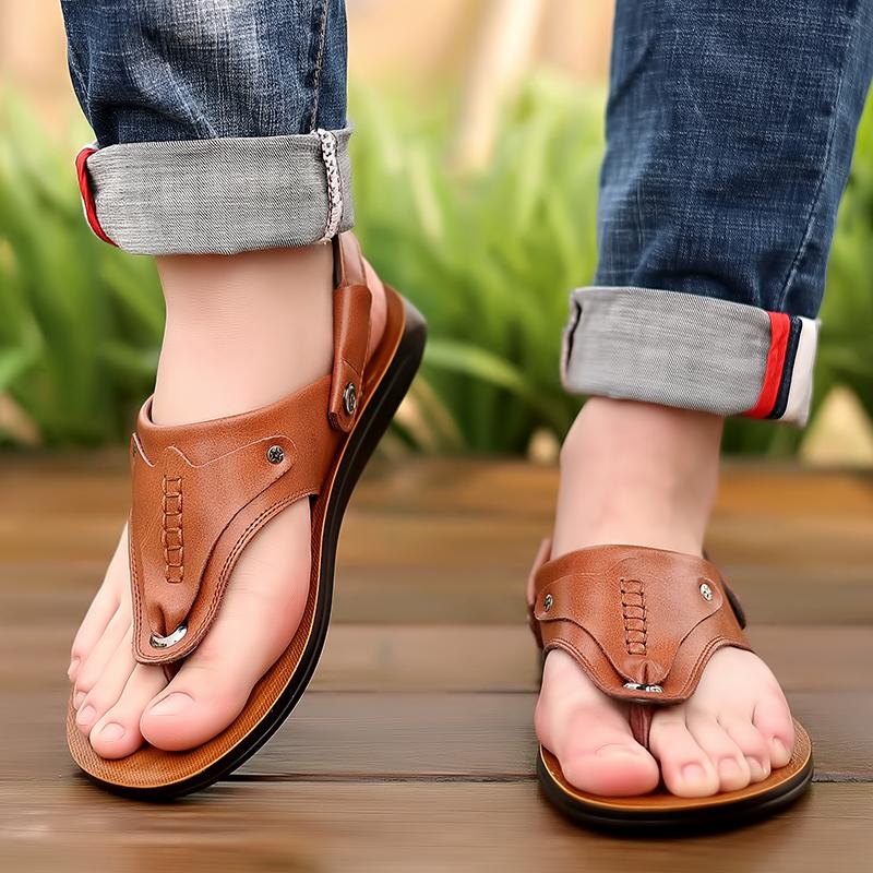 Fashion Men Sandals high-quality Leisure Beach Holiday Sandals Men Shoes  New Outdoor Sneakers Male Retro Comfortable Casual OUTDOOR