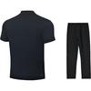 Li-Ning Summer Mens Polo Shirt Skin-Friendly Comfortable Breathable Lightweight Versatile Fashion Trendy Casual Sports Suit APLR125-9+AKLU881-1