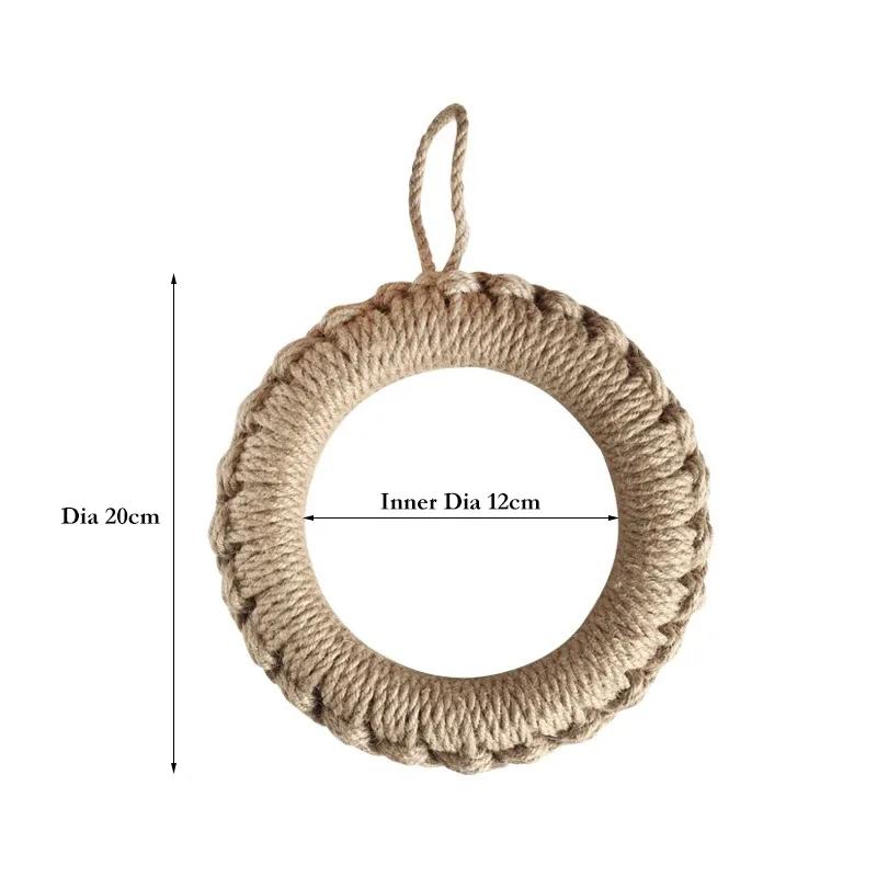 Woven Jute Trivets Coaster Ring Hot Pot Holder Placemats Table Mat Insulation Pad Bowl Mats Decoration Kitchen Table Accessories