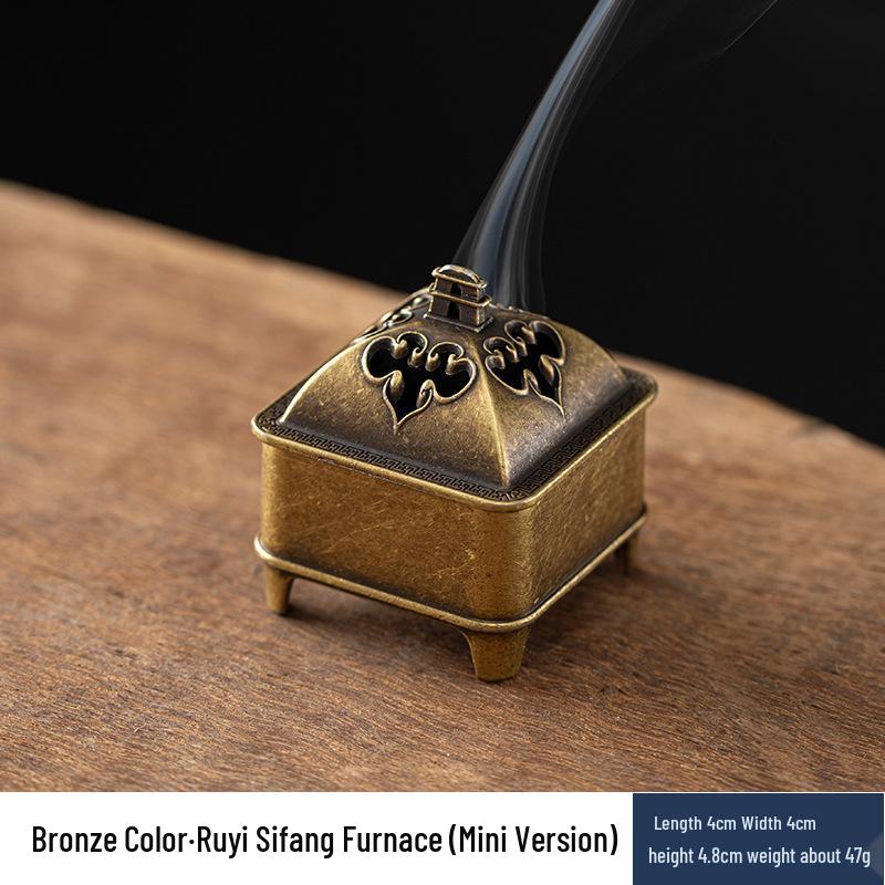 Auspicious Clouds Sandalwood & Agarwood Coil Incense for Indoor Aromatherapy - Long-lasting Deodorizing Incense Burner Censer