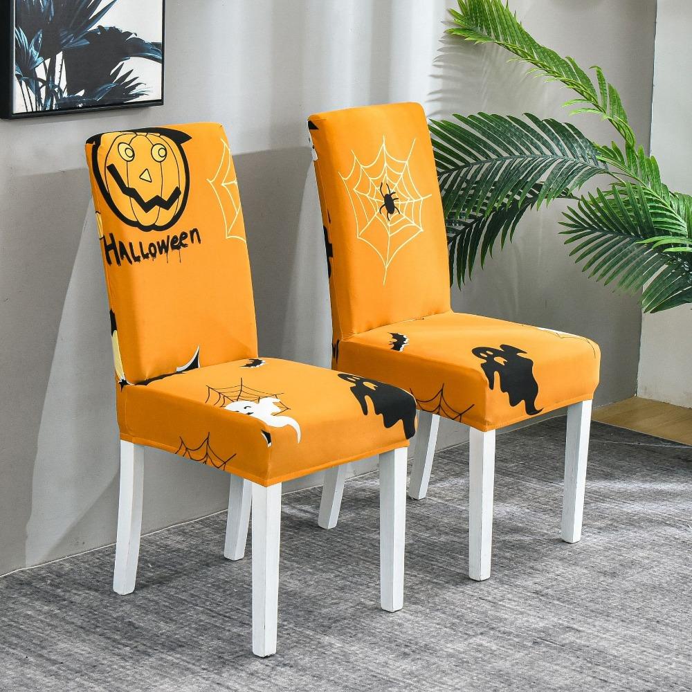 

Рождественские эластичные чехлы на стулья, тянущиеся чехлы на сиденья для дома, отеля, ресторана, универсальное использование 1pc