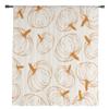 Herbstlinie Kürbis Textur Gardinen für Wohnzimmer Schlafzimmer Tüll Vorhang für Küche Voile Vorhang Blindplatten