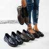 New Large-size Metal-studded Leather Shoes, Women's Chic Low-heeled Loafers