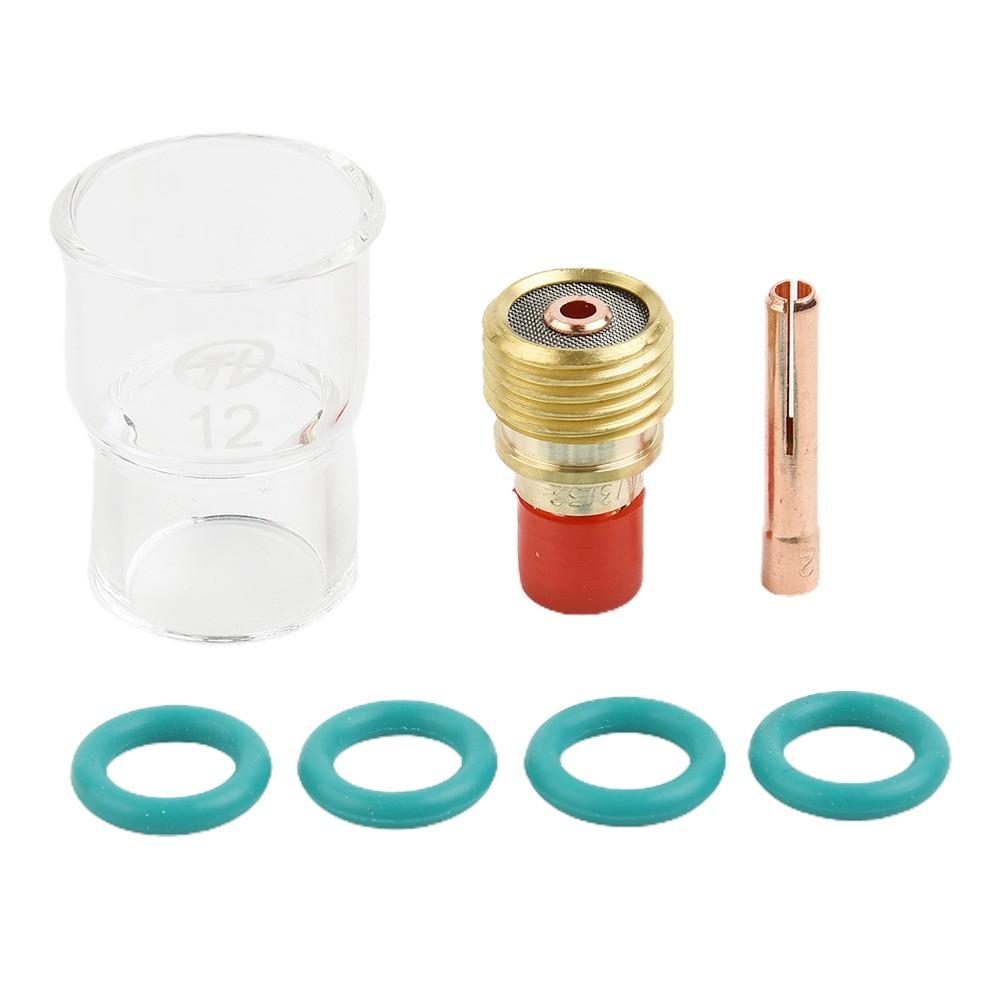 

7 шт. горелка TIG сварка для короткой газовой линзы #12 чашка для WP9 20 25 24 WP17 26 18