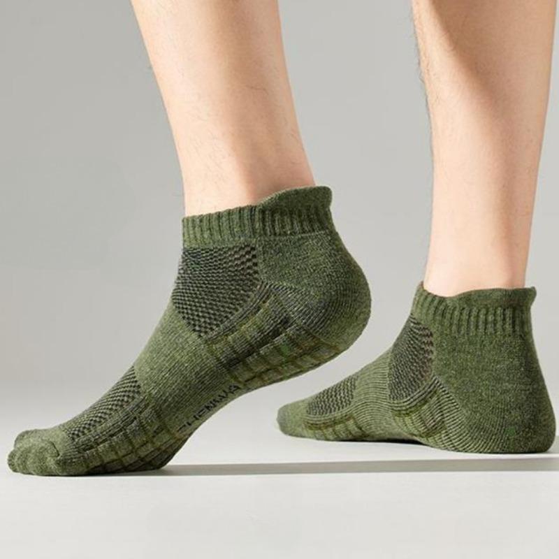 Jarní a letní zesílené pánské ležérní ponožky do lodiček prodyšné ponožky sportovní froté spodní část basketbalové pot absorbující deodorizační ponožky