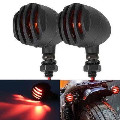 Motorcycle Retro Fence Blinker Light Flasher 2Pcs Halogen Turn Signal Indicator For Honda for Suzuki for Cafe Racer