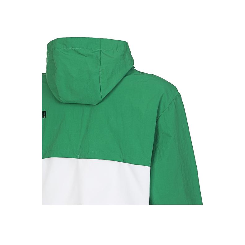 Puma Color Block Training Sports Casual Hooded Woven Jacket Men Jacket Green Black White 680350-86