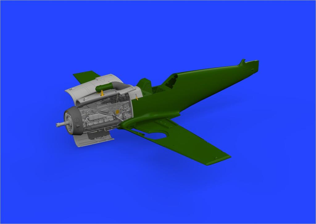 Eduard 1/72 Brassin Messerschmitt Bf109G-2/G-4 Engine (for Eduard) Plastic Model Kit Parts EDU672353