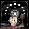 Astrologie Tarots Stoff Quadrate Pendel Divination Altar Tischdecke Brett für Tarots und Kartenspiele