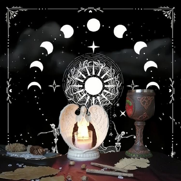 Astrologie Tarots Stoff Quadrate Pendel Divination Altar Tischdecke Brett für Tarots und Kartenspiele