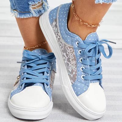 Vielseitiges Nischendesign elegante Wind-Hollow-Mesh flache Sohle Loch Einzelschuhe Damen Übergröße lässige Board-Schuhe
