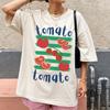 Tomatenhemd, Tomatenmädchen Sommer, Bauernmarkt T-Shirt, Garten T-Shirt, Pomodoro Grafik T-Shirt, Cottagecore T-Shirt, Comfort Colors Übergrößen