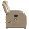 Recliner Chair with Lift Function Electric Cappuccino Faux Leather