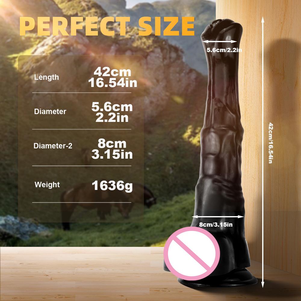 Super Sized Simulated Dildo for Men and Women  Dildo with Anal Dilation and Anal Plug  JJ  with Unique Sexual Preferences