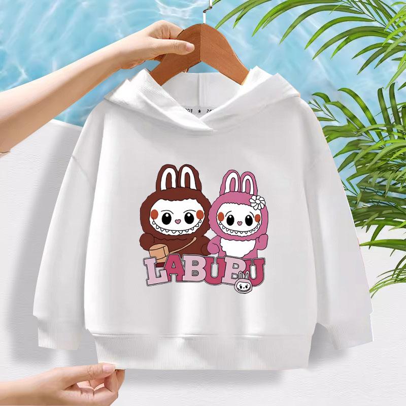 Children's Hoodie New Trendy Labubu Kids Cute Cartoon Casual Daily Hoodie 100-160cm Boys Girls