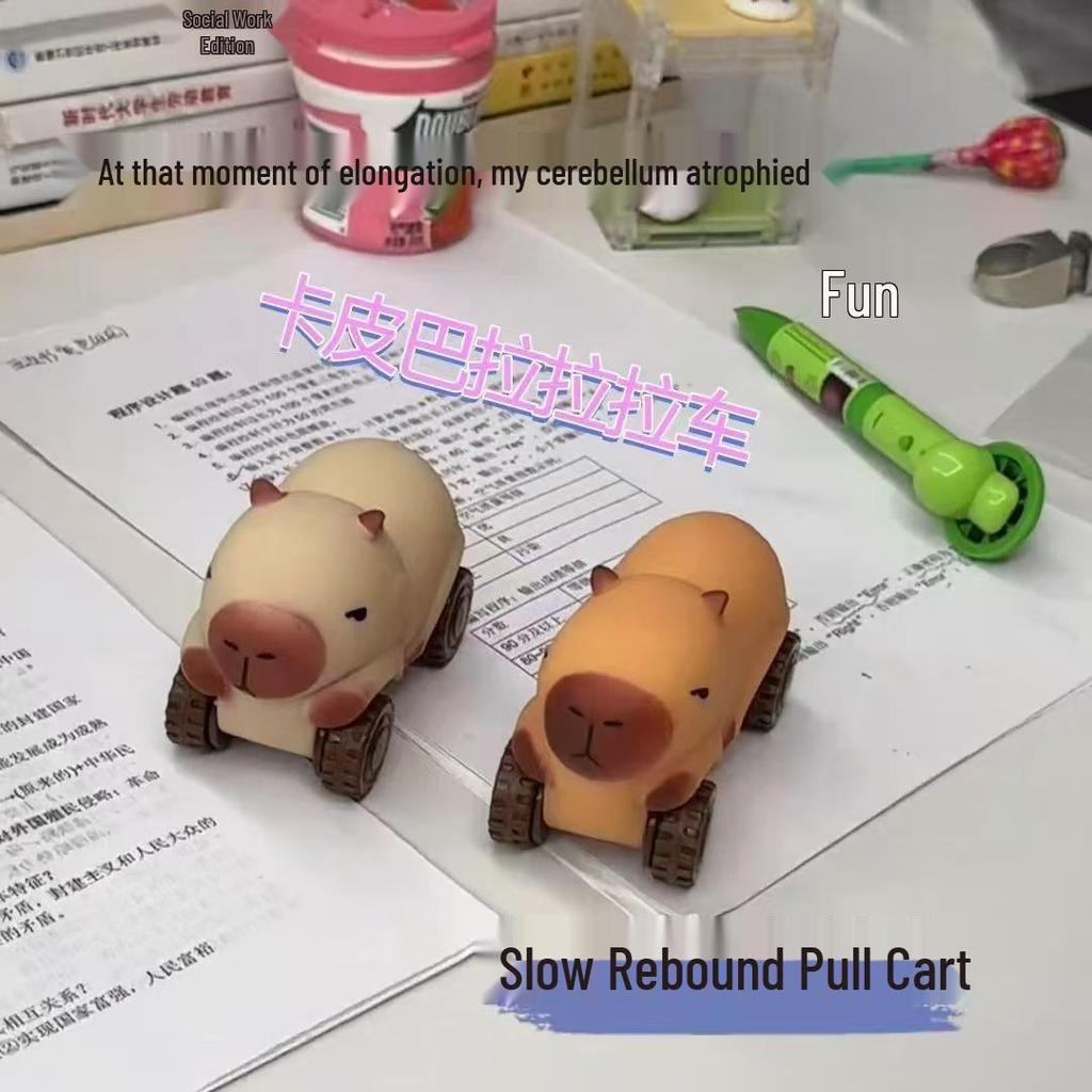 Capybara Lala Deformation Toy: Creative Four-Wheeled Sand-Filled Gliding Car