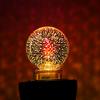 3W Ball light Screw connector Home Decoration 3D Fireworks Bulb Glass Party Lamp Edison