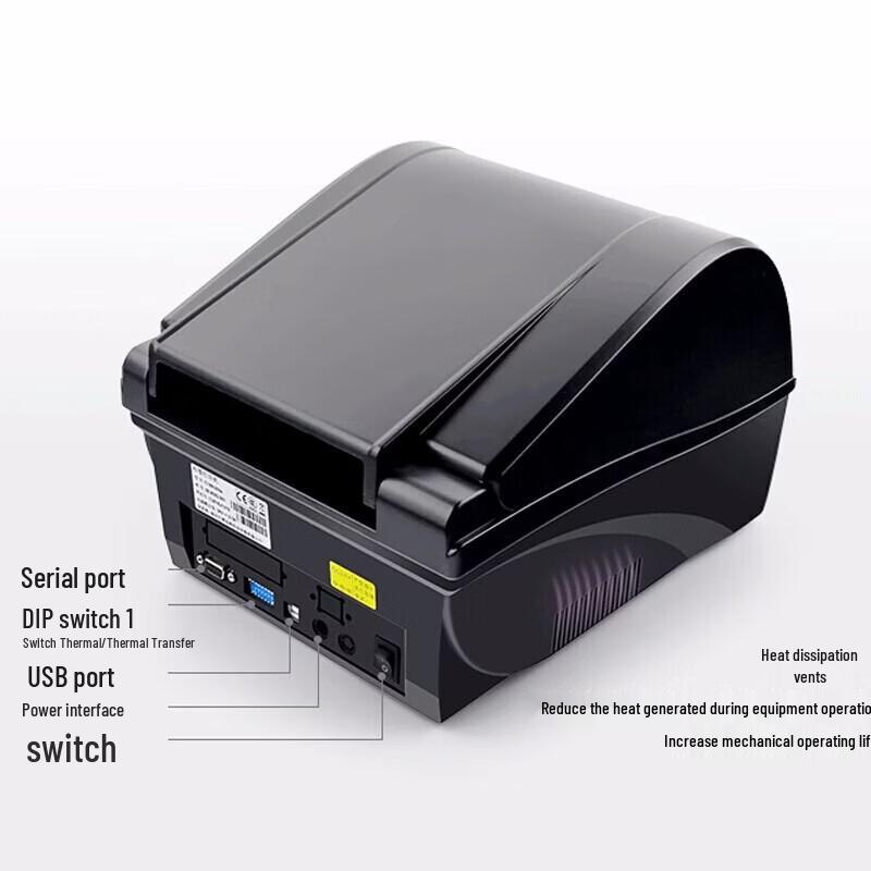 POSTEK C168 Series Industrial Barcode and Label Printer CN Plug (adapter Included)