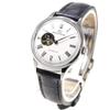 Automatic Wristwatch Classic Semi Skeleton Open Heart RK-ND0005S Ladies White Silver Japan Made 2 Years