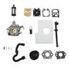 1set Carburetor Fuel Oil Filters Lines Gaskets Kit For MS170 For MS180 For MS170C For MS180C Chainsaw Lawn Mower Garden Tools