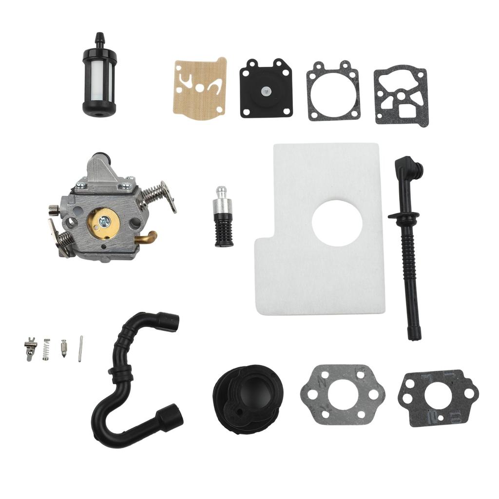 1set Carburetor Fuel Oil Filters Lines Gaskets Kit For MS170 For MS180 For MS170C For MS180C Chainsaw Lawn Mower Garden Tools